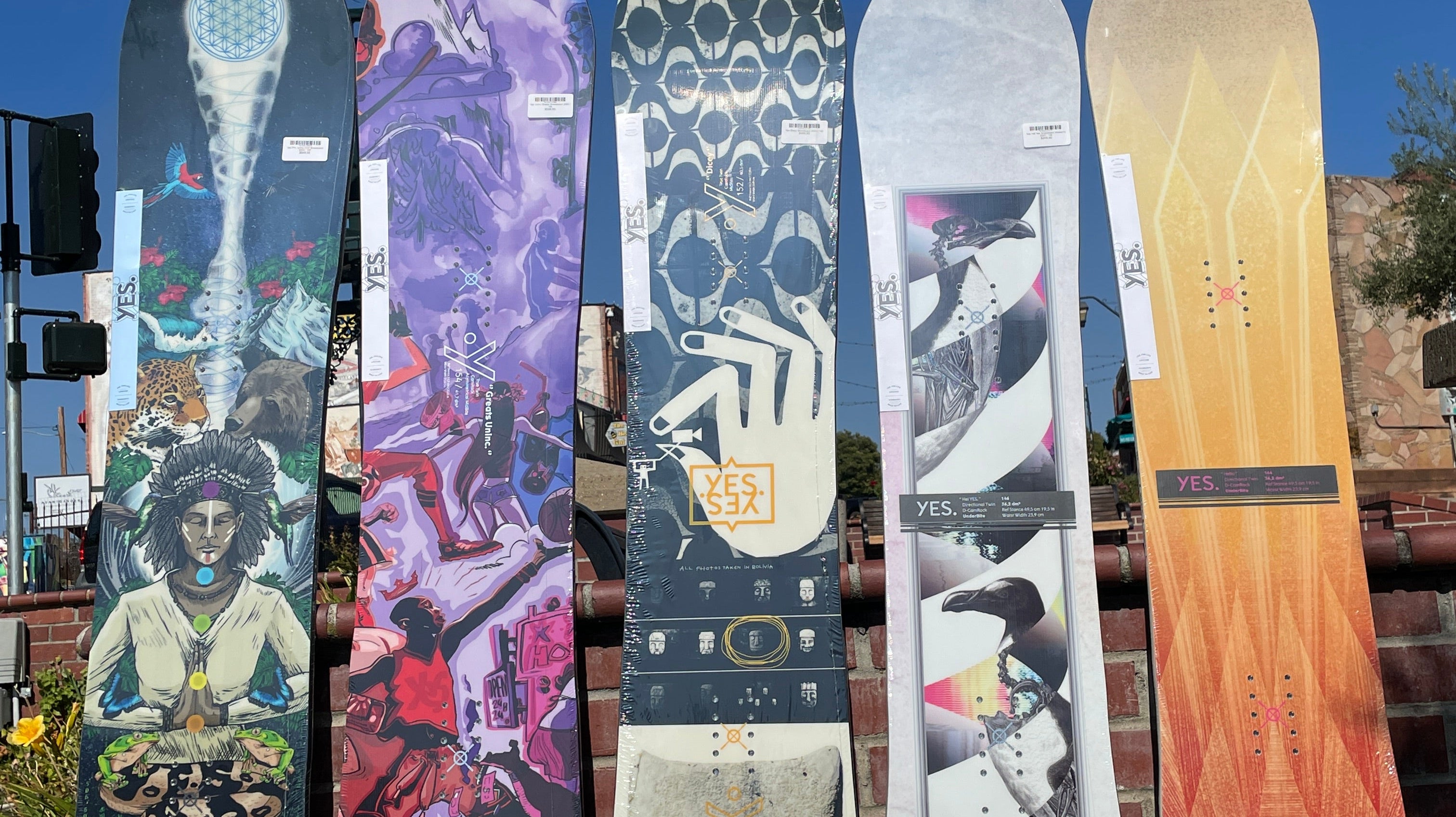 YES. Snowboards are in the building!
