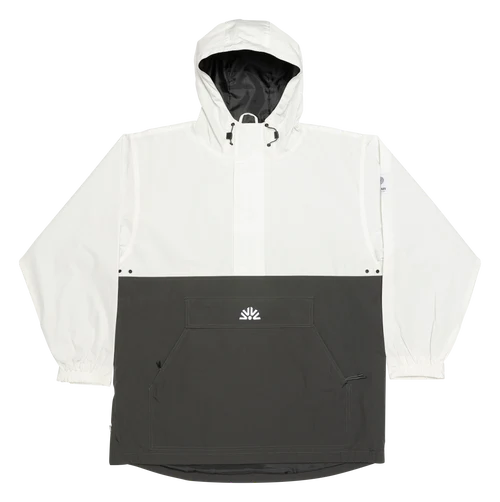 Autumn Cascade Anorak Jacket (White/Grey)