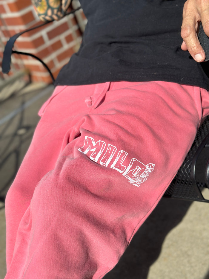Milo Yeti Pigment Dyed Sweatpants (Pigment Pink)