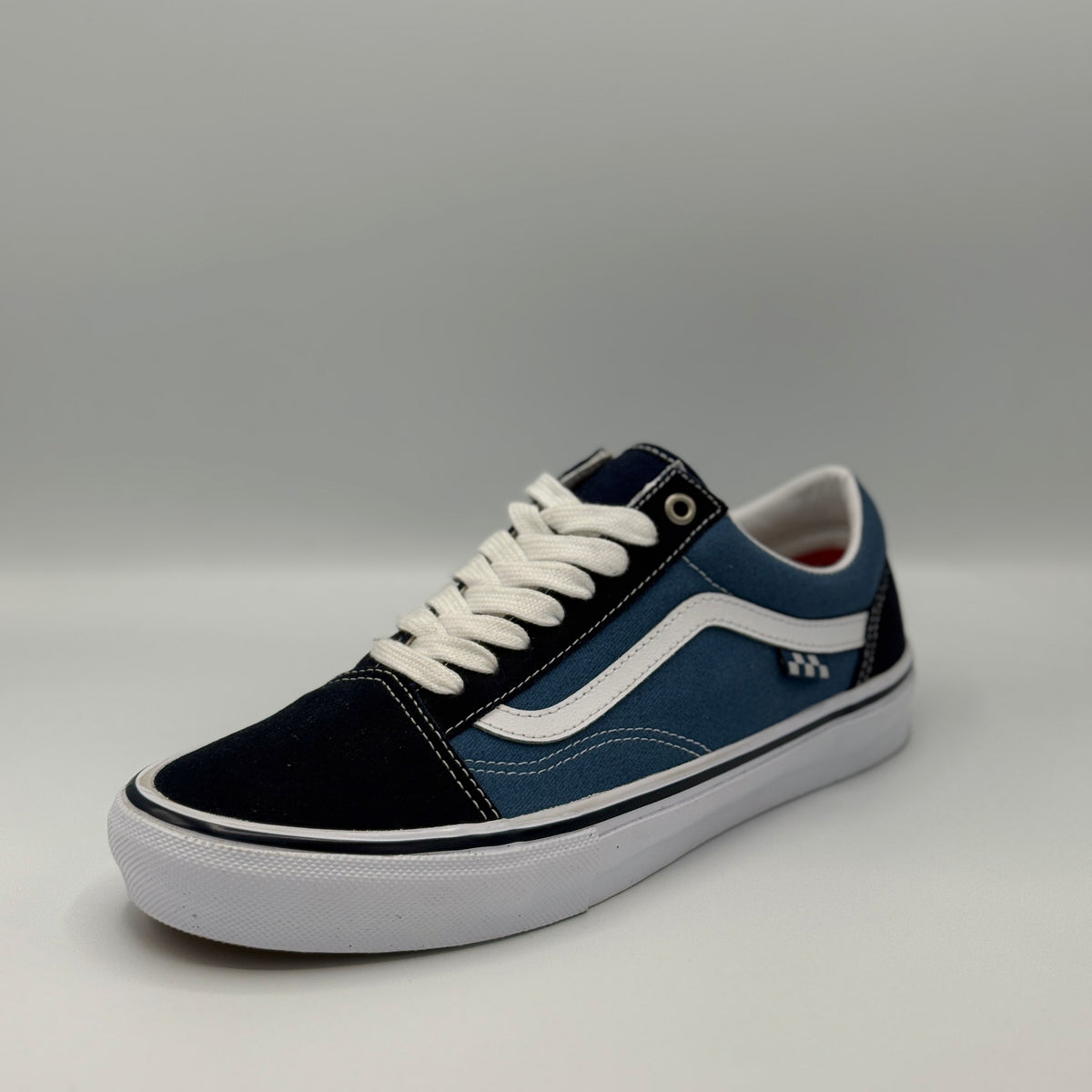 NEW Vans Old Skool Pro Sty Navy/Classic White Men\'s 7M Skateboarding Casual Shoe Vans Skate Old Skool in Wrapped Deep Navy/Vintage White  main image 3