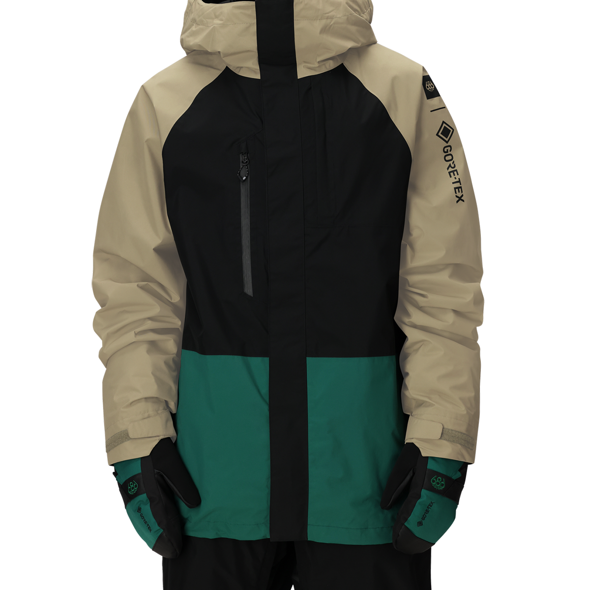686 Gore-Tex Core Shell Jacket (Sage Colorblock) – Milo Snow and Skate 686 Gore-Tex Core Shell Jacket (Sage Colorblock) – Milo Snow and Skate