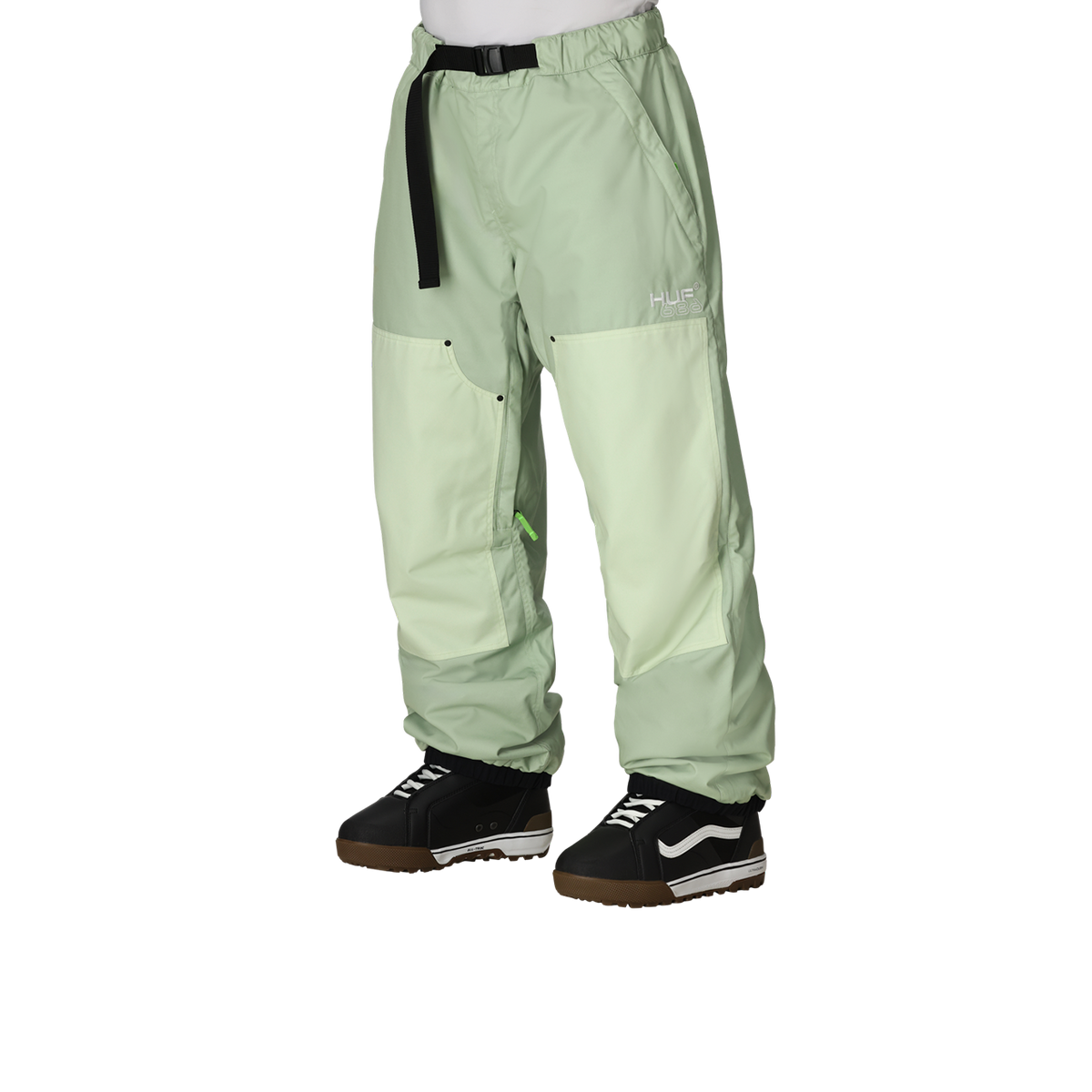 686 Huf Double H Shell Pant (Huf Green Colorblock) – Milo Snow and