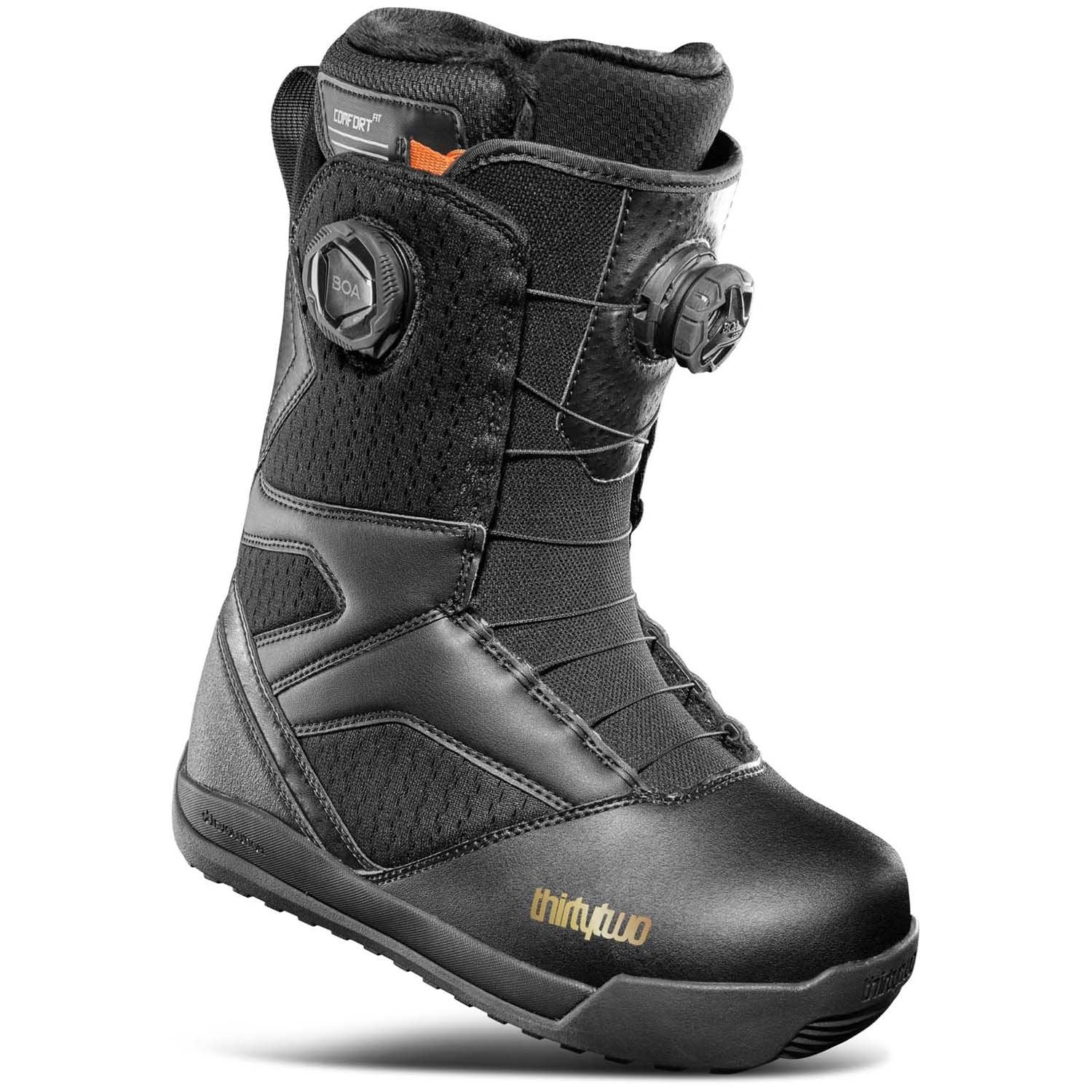 32 STW Double Boa Womens Snowboard Boot (Black/Gold) – Milo Snow