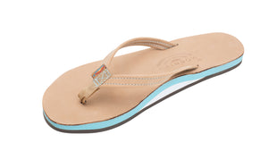 Rainbow Tropics Premium Leather Sandal (Ocean Blue)