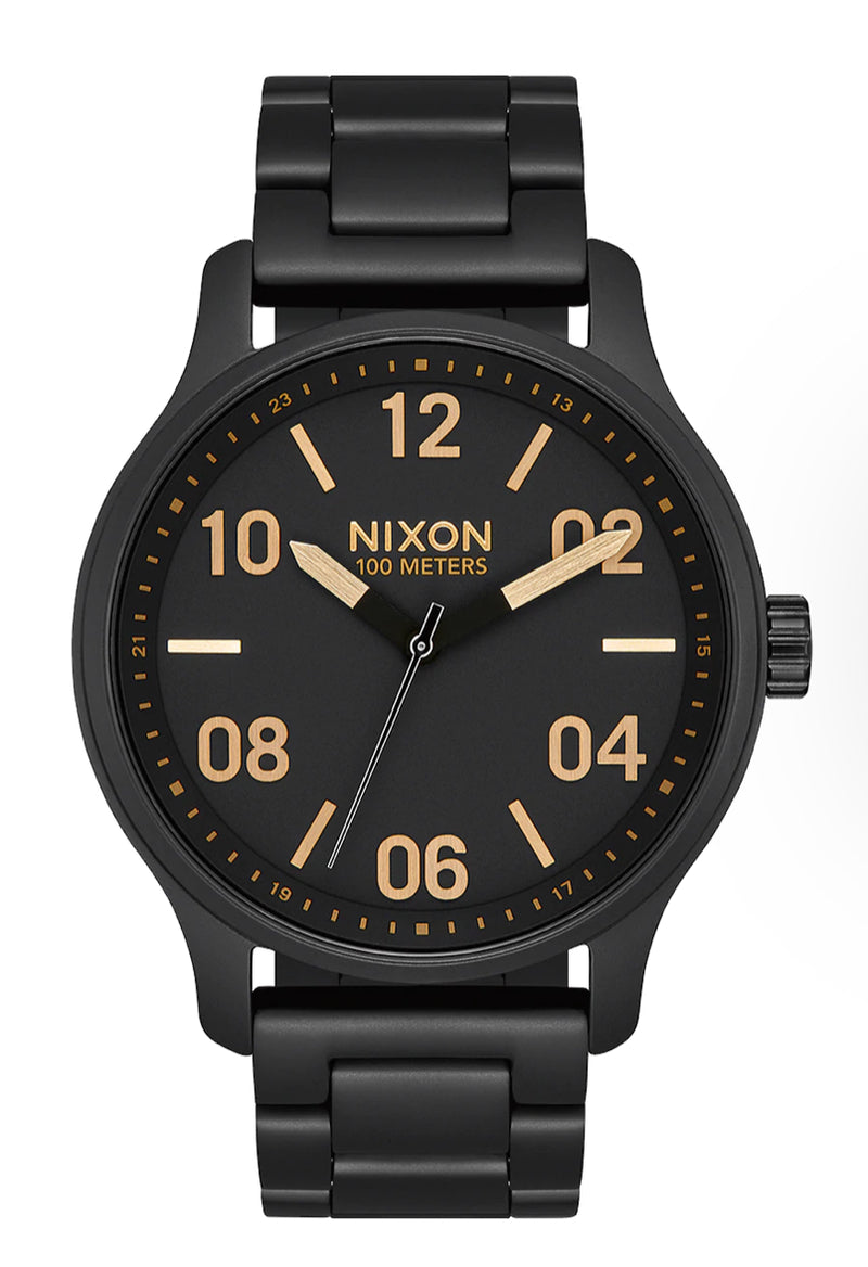 Nixon mens gold watch sale