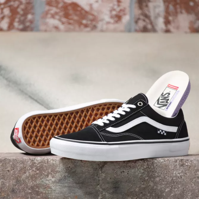 Vans Skate Old Skool Blk Wht Milo Snow and Skate