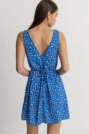 Rhythm Elodie Floral Mini Dress (Blue)
