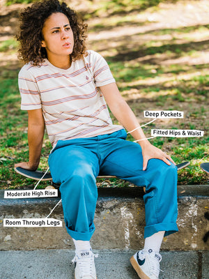 Volcom Thisthatthem Skate Pant (Harbor Blue)