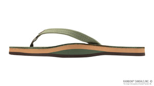 Rainbow Limited Edition Narrow Strap Womens Sandal (Forest Green)