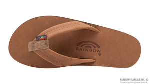 Rainbow 301 Premium Leather Mens Sandal (Redwood)