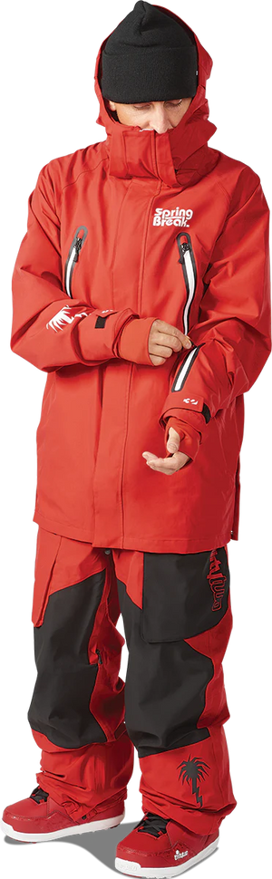 32 Spring Break X Pintail Powder Parka (Red/Black)