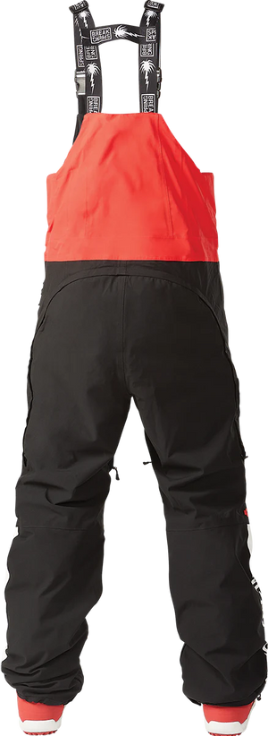 32 Spring Break Powder Bib (Red/Black)