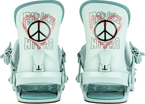 Nitro Cosmic Snowboard Bindings 2024 (Peace Love Nitro)