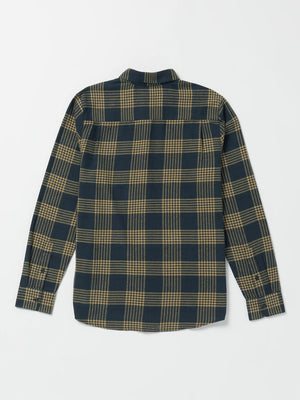 Volcom Caden Plaid LS Flannel (Navy)