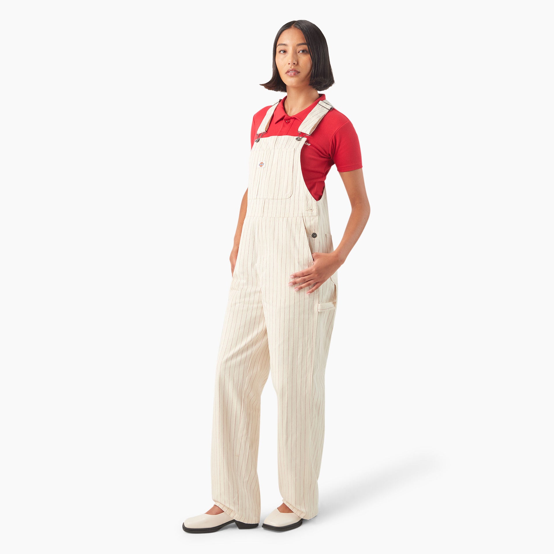 Dickies Striped Overalls Dickies Womens Bib Overalls Dickies