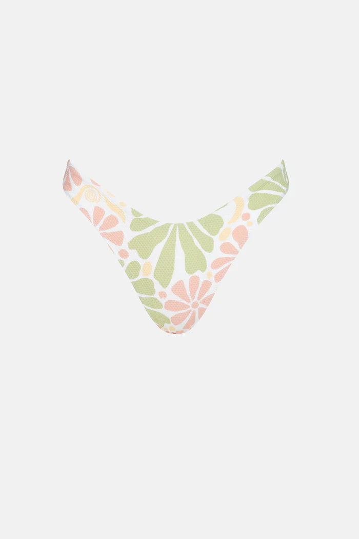 ◆ROCKCAKE◆ Pureline Logo Bikini Bottom White Product | LSPACE Rocky Bikini Bottom - White
