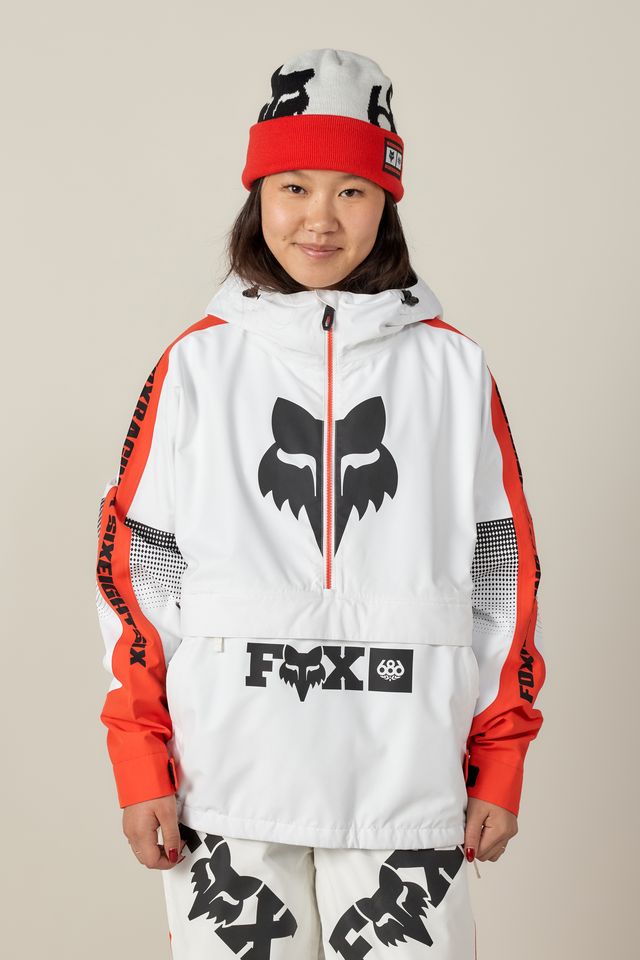 686 X Fox Racing Womens Anorak (Fox Flare Colorblock) – Milo Snow