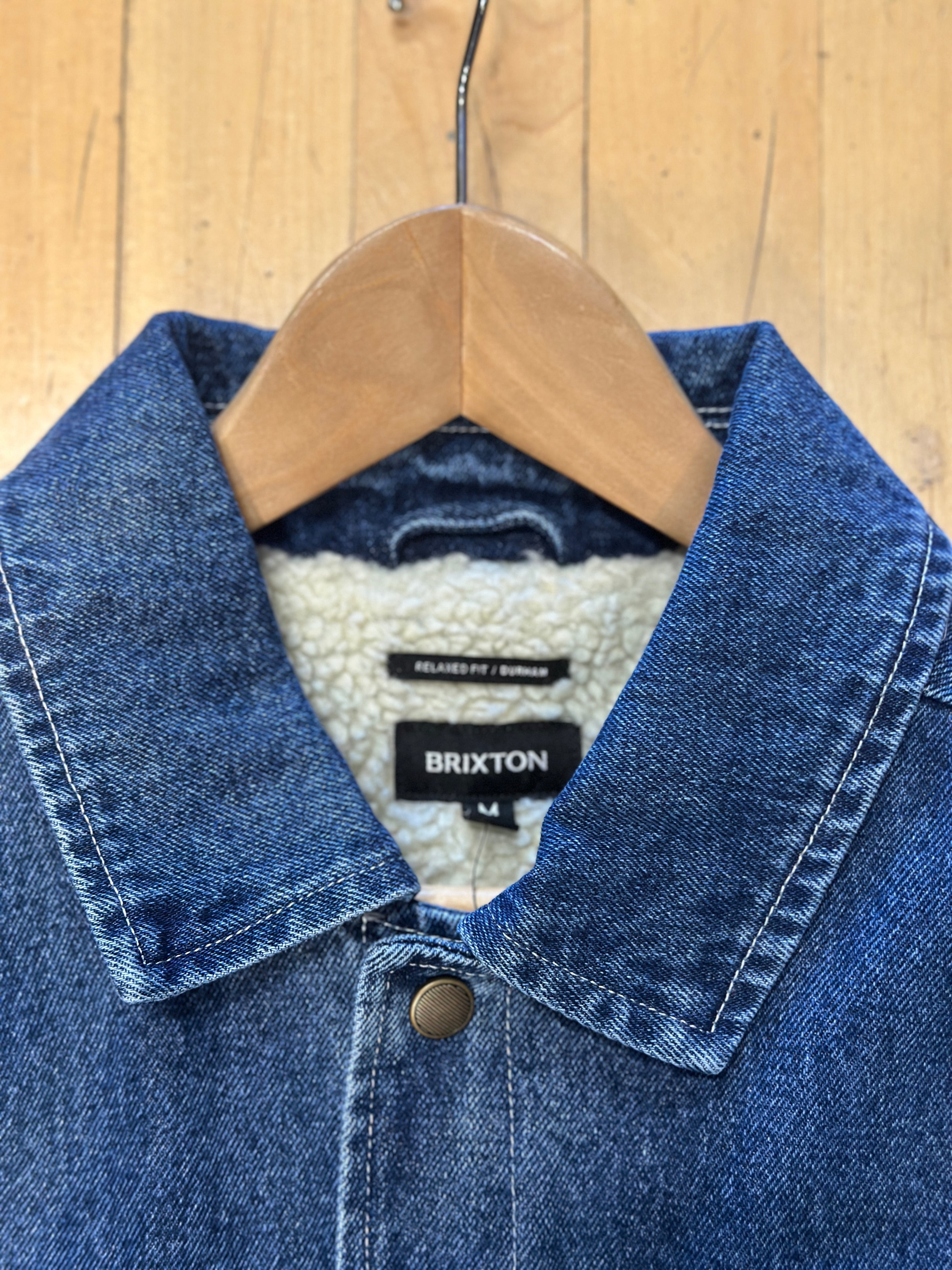 Brixton Durham Lined Denim Jacket (Medium Wash) – Milo Snow and Skate