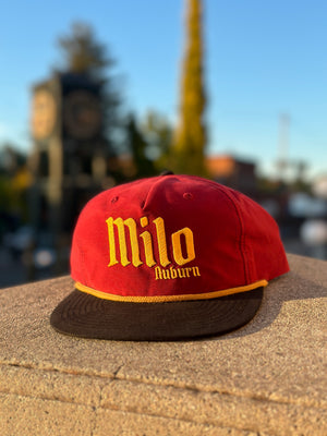 Milo Time Nylon Rope Snapback (Maroon/Black/Gold)