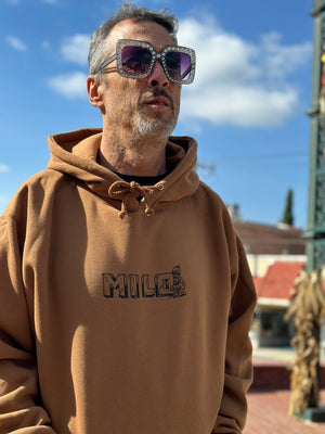Milo Yeti Heavy Weight Hoodie (Saddle)