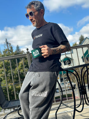 Milo Yeti Pigment Dyed Sweatpants (Washed Black)