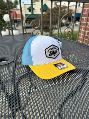 Milo Mountain 112 Trucker Hat (Yellow/White/Blue)