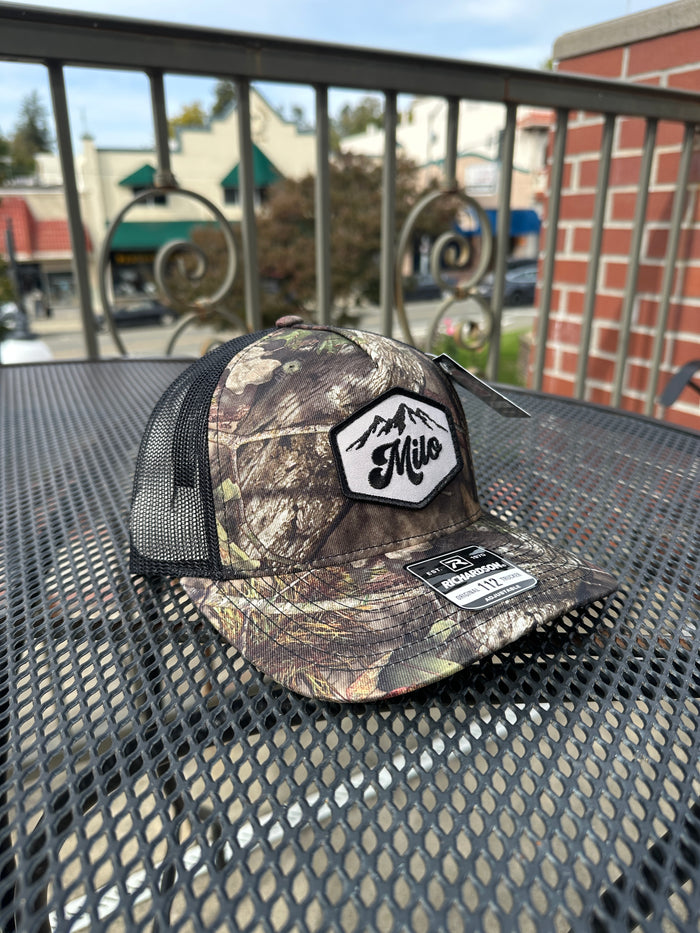 Milo Mountain 112 Trucker Hat (Mossy Oak/Black)
