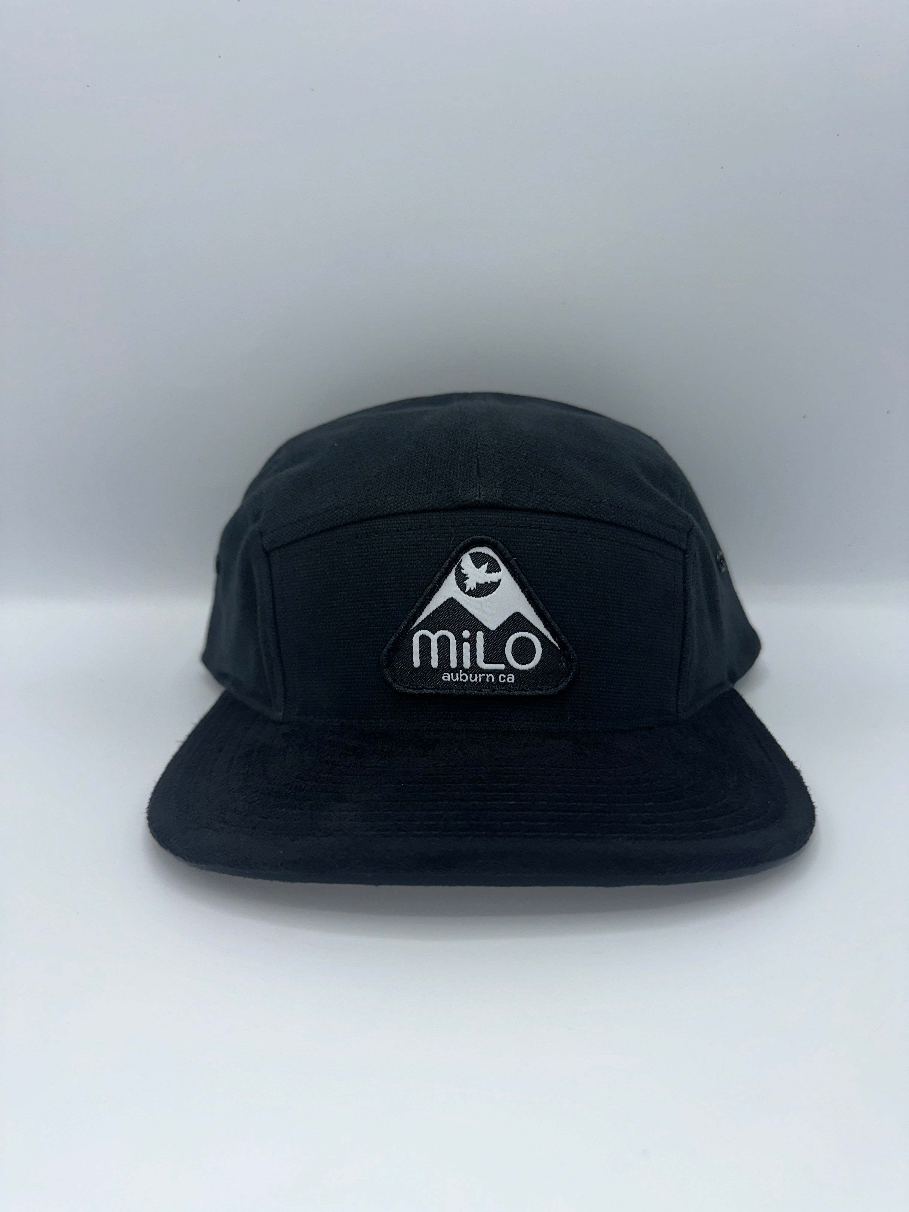 Milo Full Moon Twill Premium 5-Panel (Black Suede) – Milo Snow and