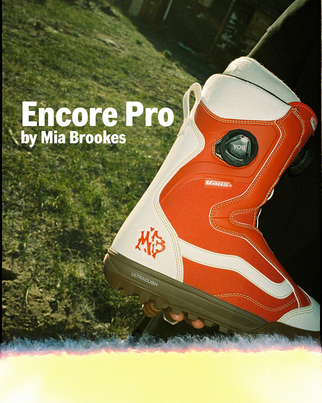 Vans Encore Pro Snowboard Boot 2026 Mia Brooks (Racing Red