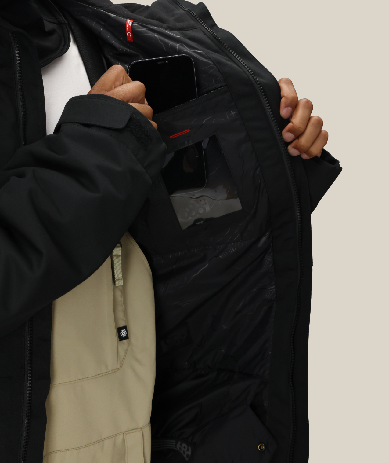 686 Foundation Insulated Jacket (Black) \u2013 Milo Snow and Skate
