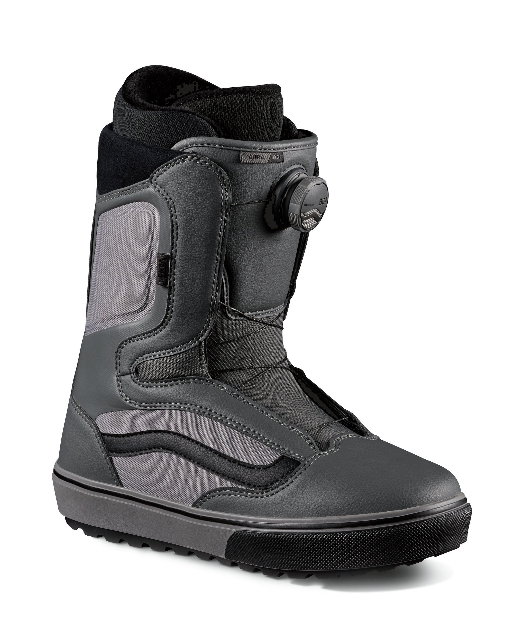 Vans Aura OG Snowboard Boot 2024 Pewter Black Milo Snow and Skate