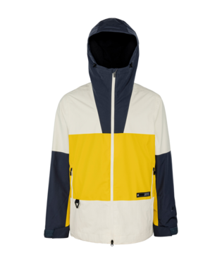 L1 Ventura Snowboard Jacket (Cream / Hot Yellow / Storm) – Milo