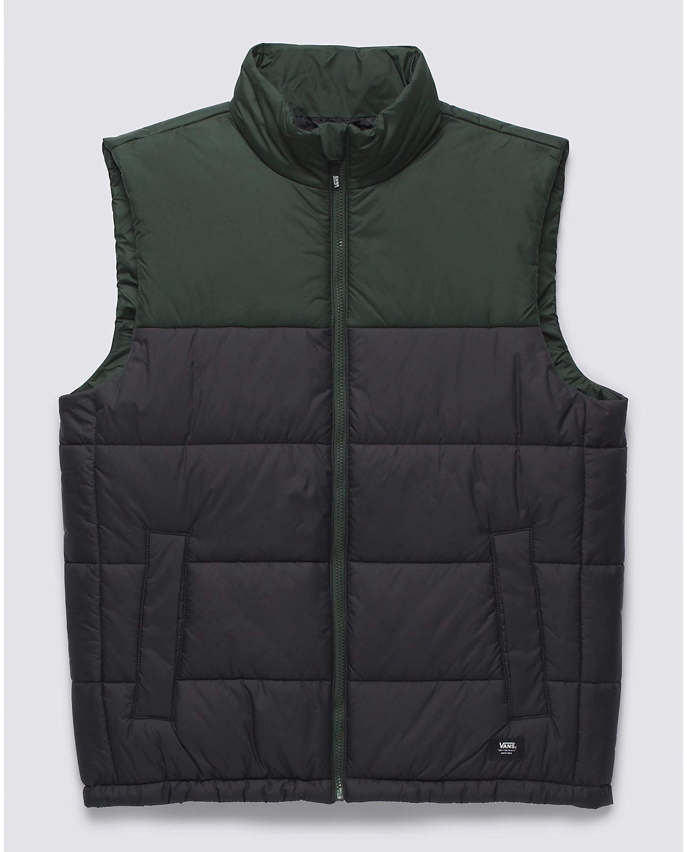 Vans No Hood Norris MTE Puffer Vest Green Milo Snow and Skate