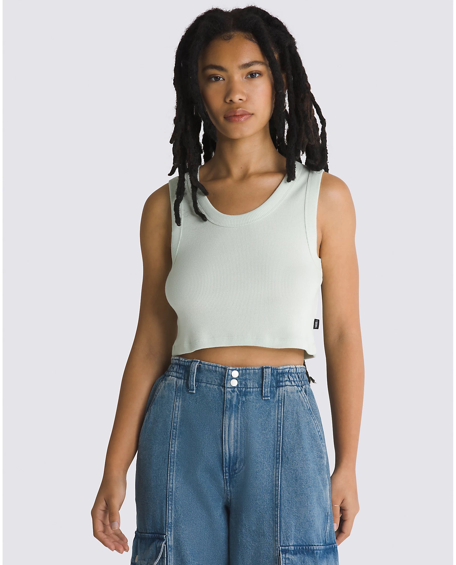 Vans Drew Rib Tank (Pale Aqua) – Milo Snow and Skate