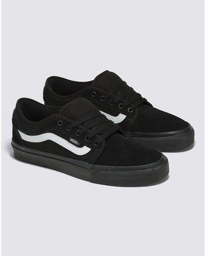 Vans Skate Chukka Low Sidestripe Black Black White Milo Snow