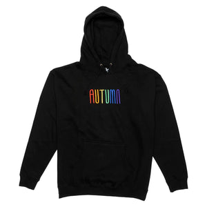 Autumn Embroidered Wordmark Hooded Sweatshirt