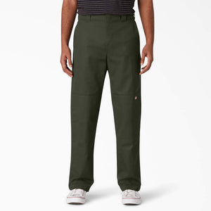 Dickies Slim Straight Fit Double Knee Pant (Olive Green)