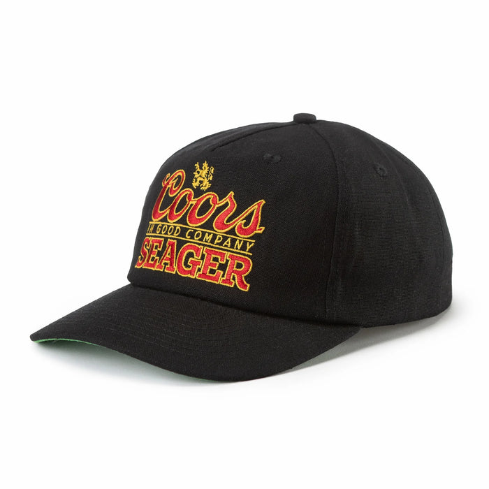 Seager x Coors Brand Snap back Black
