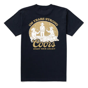 Seager X Coors Banquet Camp Out Tee Navy