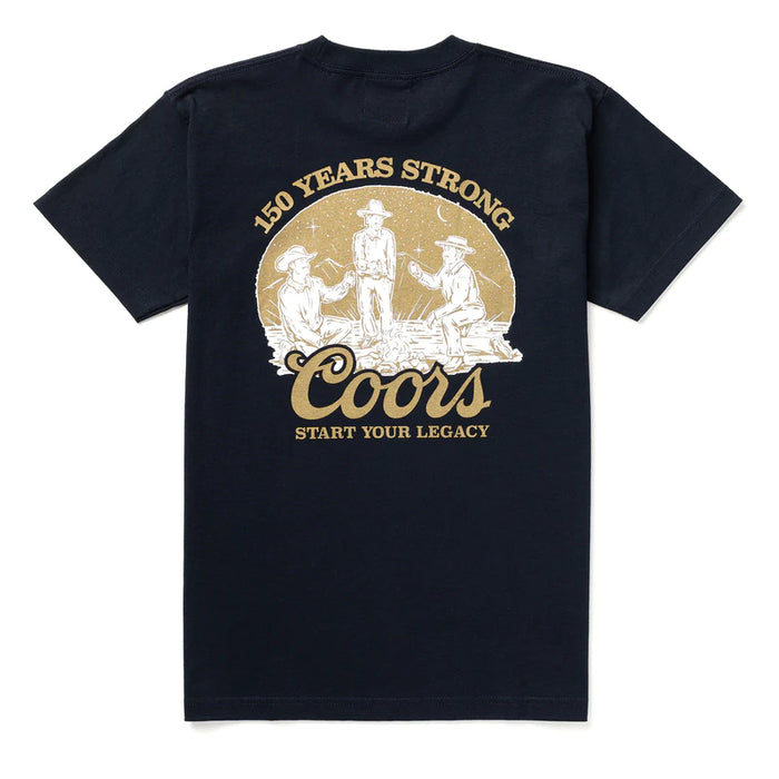 Seager X Coors Banquet Camp Out Tee Navy
