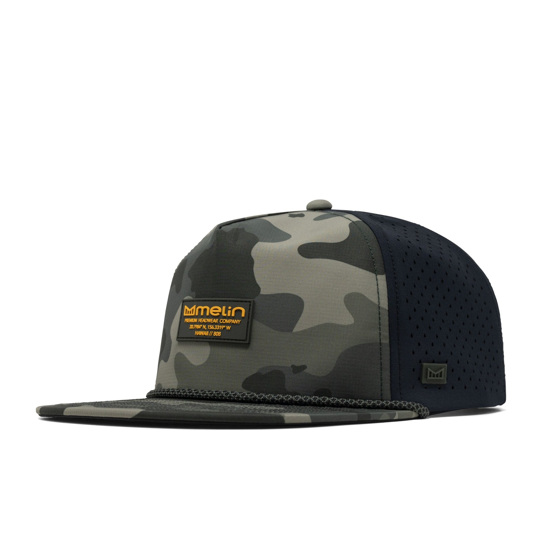 Casquette Melin Coronado Brick Hydro – Noir, Corde Ancre, Taille CL 58 Cm, Homme