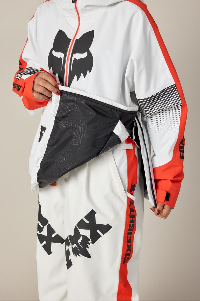 686 X Fox Racing Womens Anorak (Fox Flare Colorblock) – Milo Snow