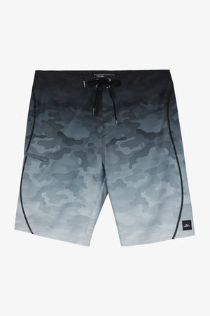 O'Neill Hyperfreak Heat S-Seam Fade 21" Boardshort (Grey)