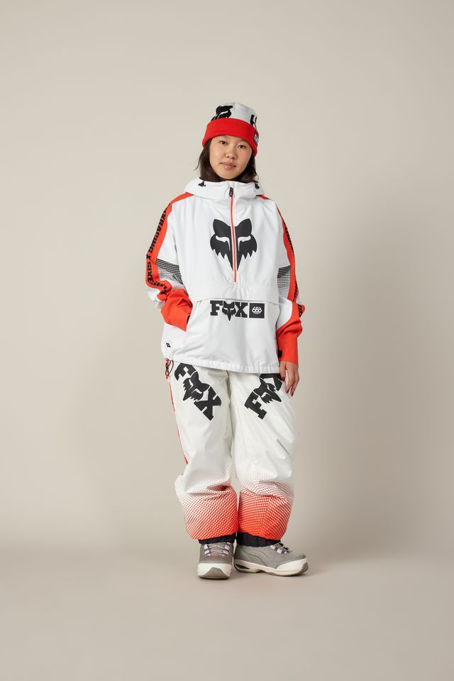 686 X Fox Racing Womens Anorak (Fox Flare Colorblock) – Milo Snow