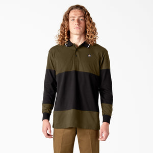 Dickies Skate Rugby LS Polo (Dark Olive)