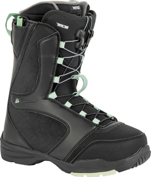 Nitro Flora TLS Snowboard Boot 2023 (Black/Mint)