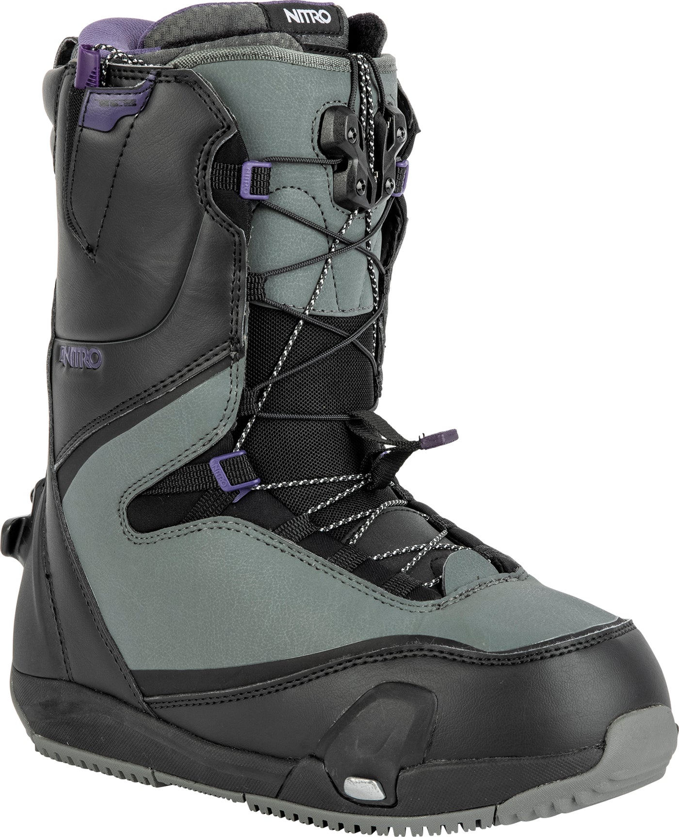 Nitro Cave TLS Step On Snowboard Boot 2023 Black Charcoal Milo