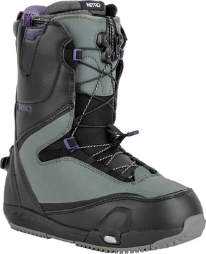 Nitro Cave TLS Step On Snowboard Boot 2023 (Black/Charcoal)