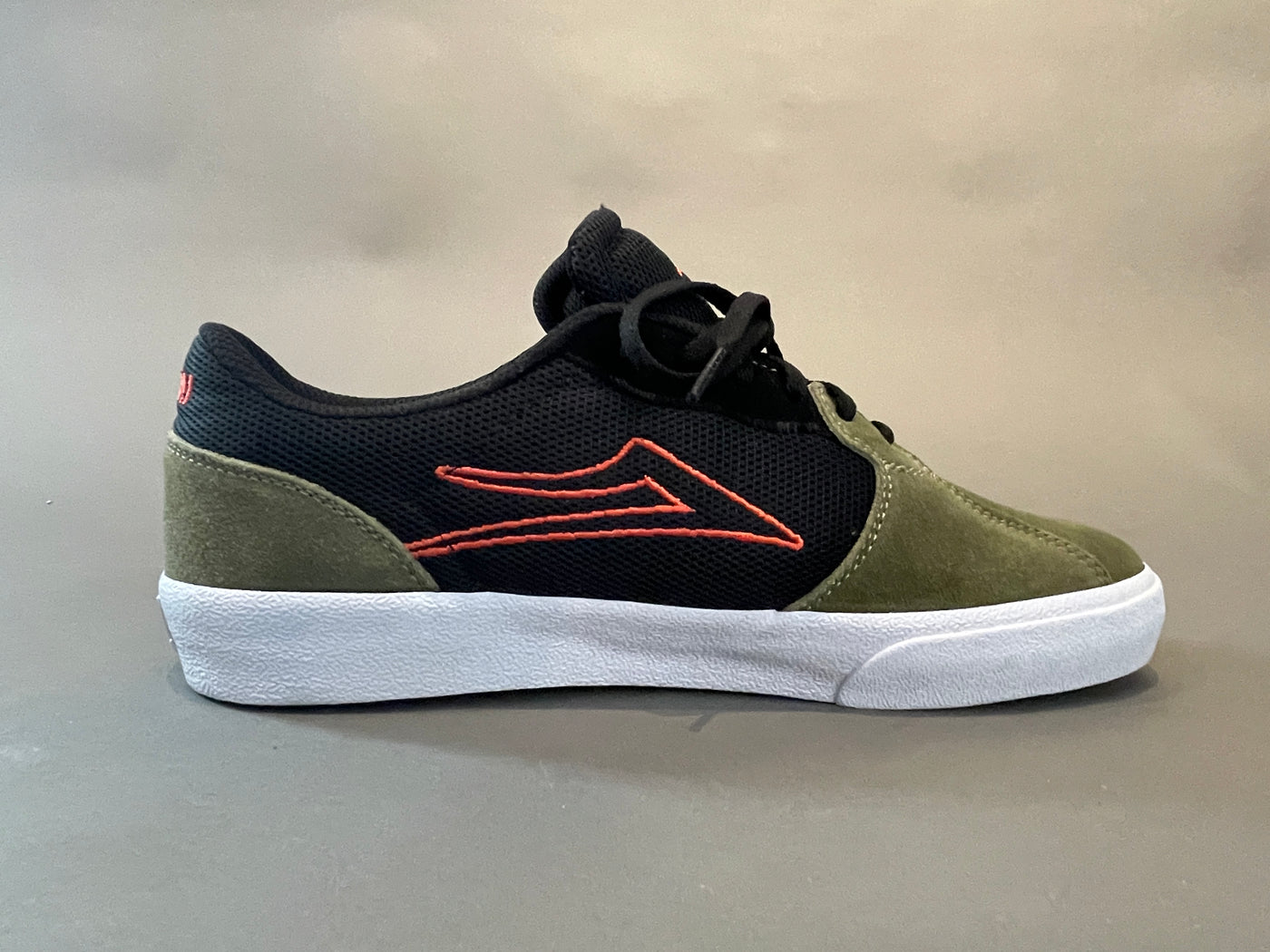Lakai Cardiff Olive Black Suede Milo Snow and Skate
