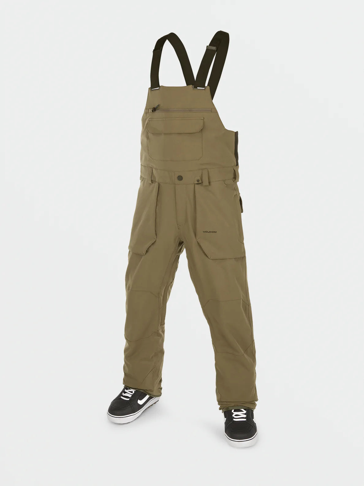 Volcom Roan Bib Snowboard Overall Dark Teak Milo Snow and Skate